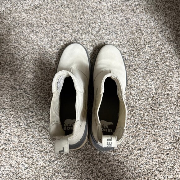 Sorel Hi-Line Heel Chelsea Boot Chalk, Ceramic Women 8.5 - Picture 6 of 12